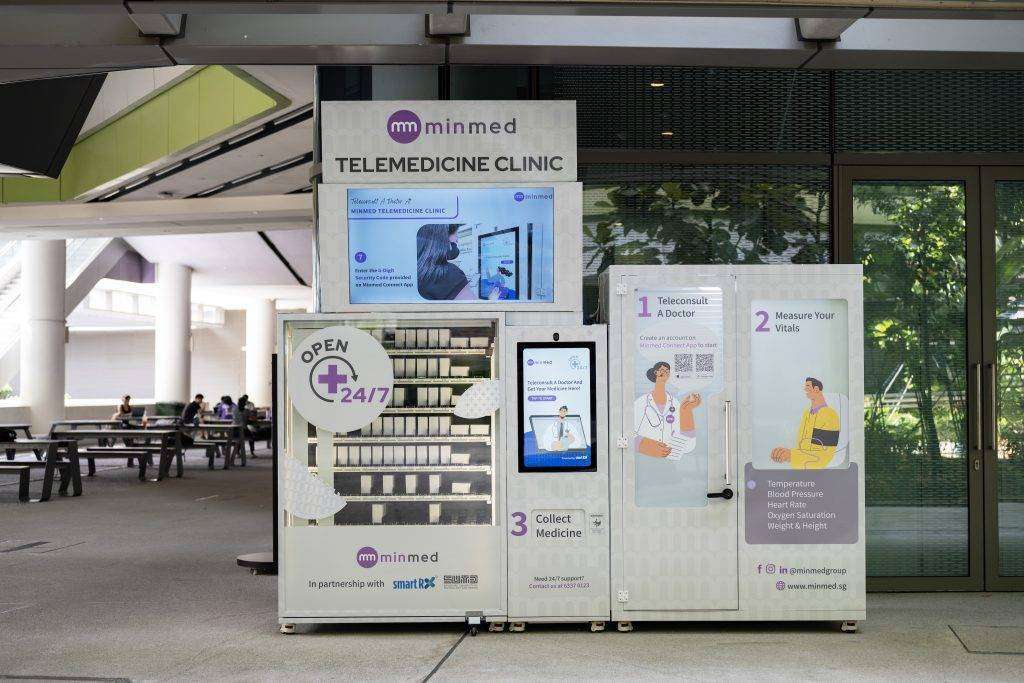 Smartrx & minmed telemedicine clinic machine at sutd