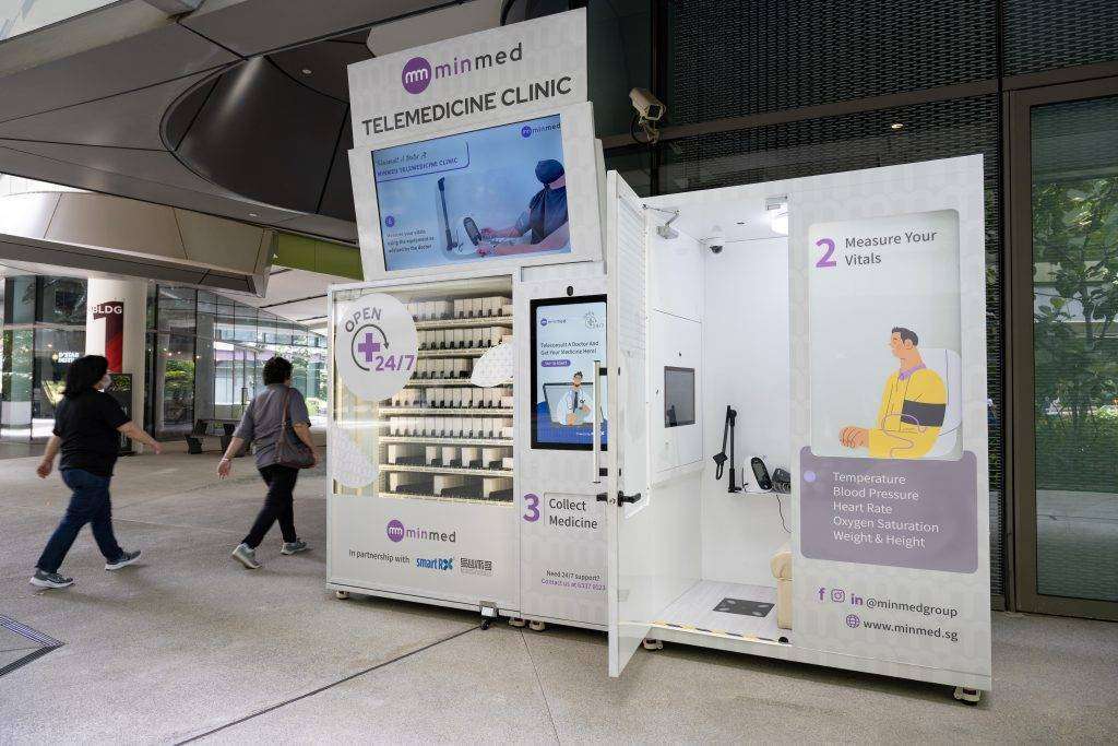 Smartrx & minmed telemedicine clinic machine at sutd